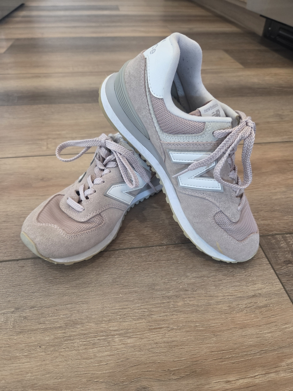 Casual Lace-Up Sneakers in Blush